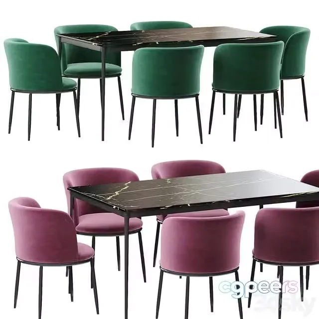 3ds Max Free – Eichholtz Filmore Dining table