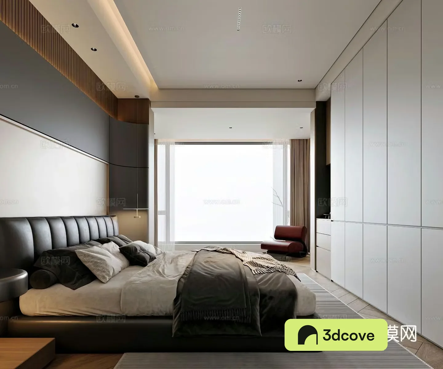 Modern style home bedroom