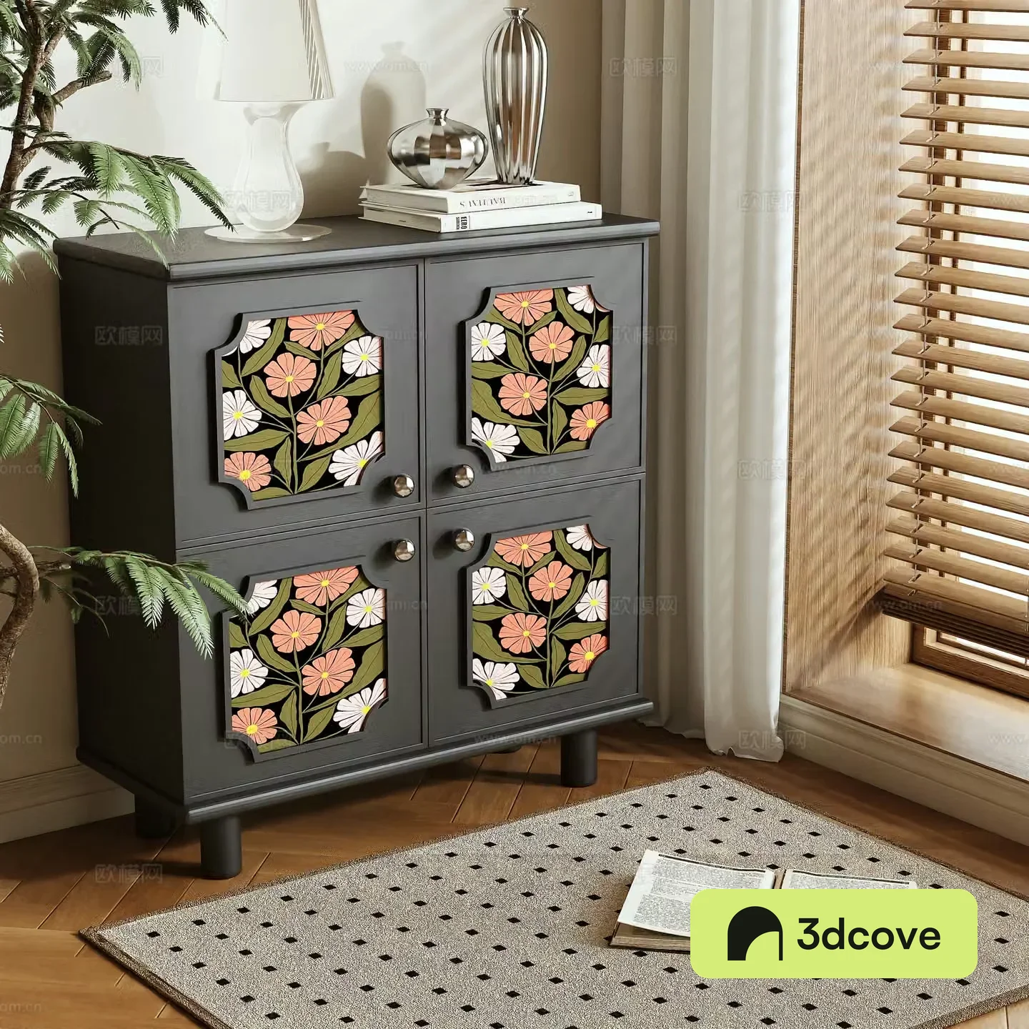 French entryway cabinet