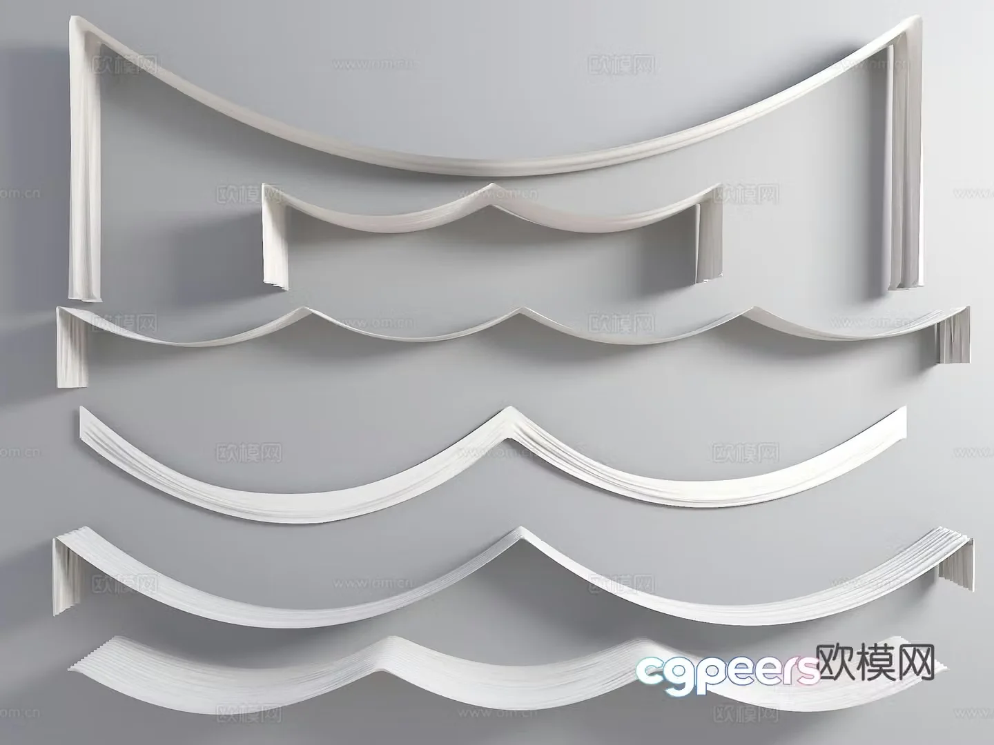 Curtain ceiling wedding curtain wedding ceiling auditorium ceiling 3D model