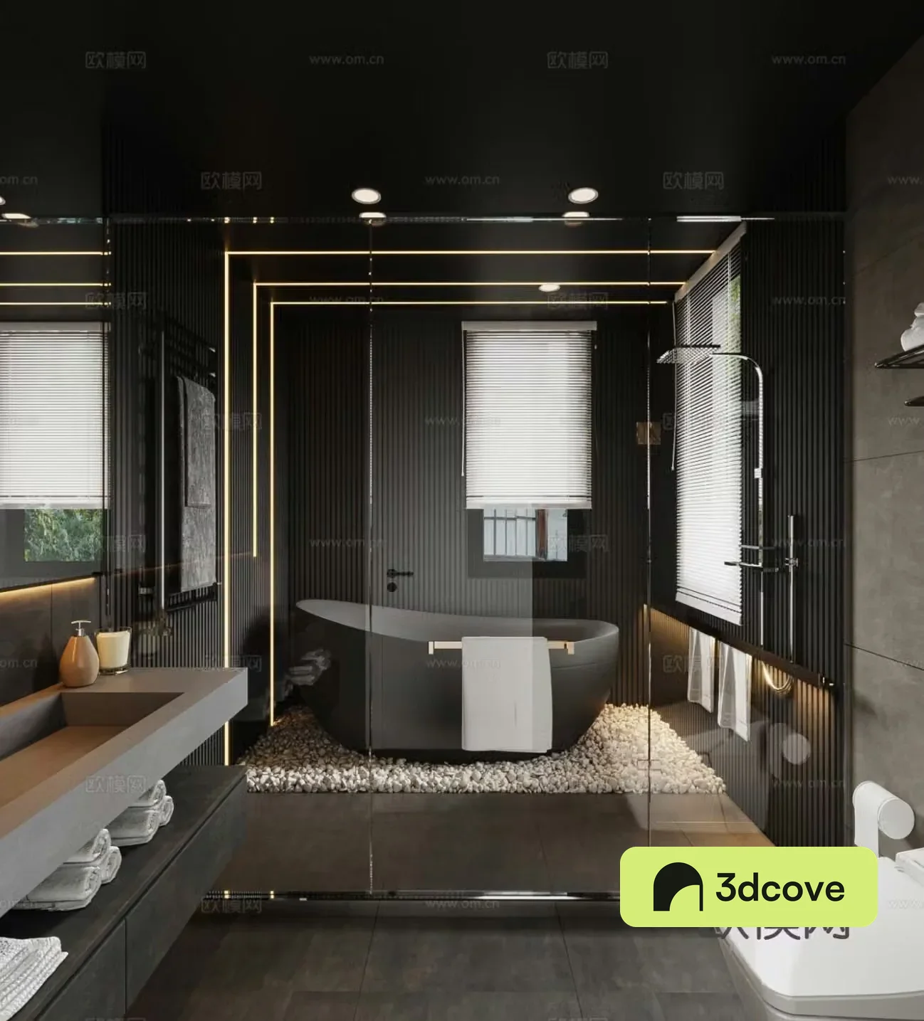 Modern bathroom Minimalist bathroom Master bedroom Bathroom Italian master bedroom Simple master bedroom