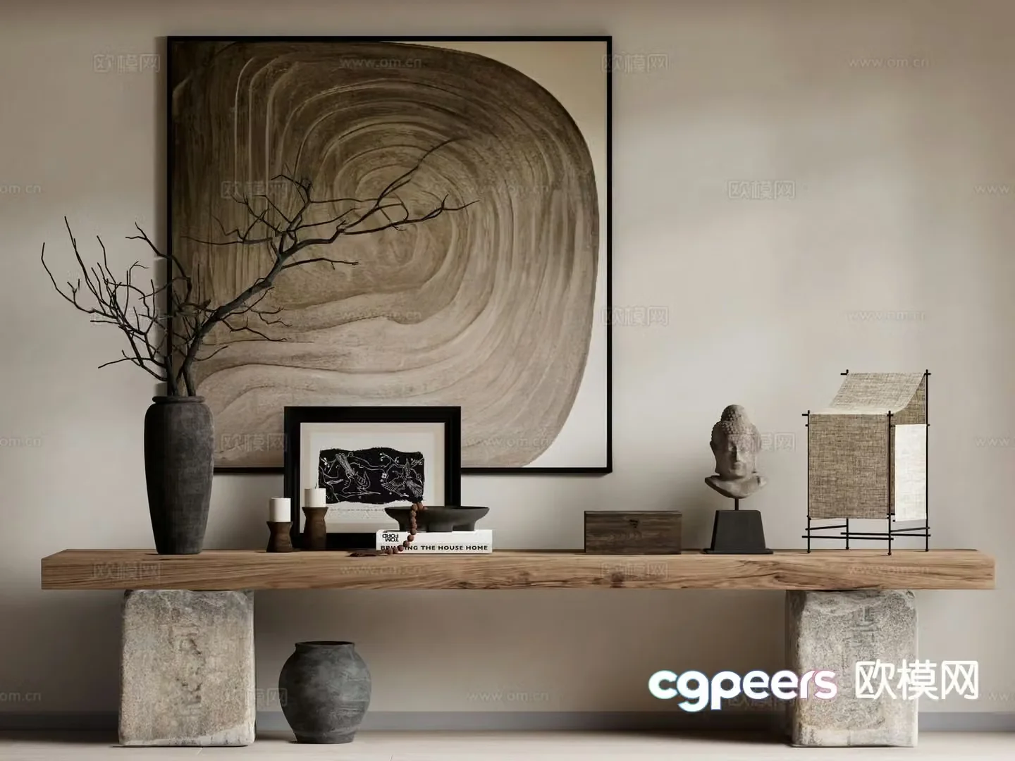 Wabi-Sabi Wind Viewing Terrace 3D Model