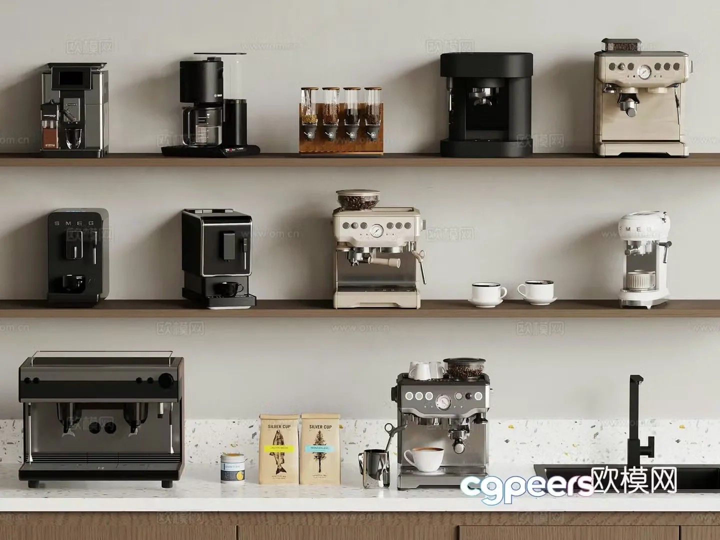 Coffee machine 3d model