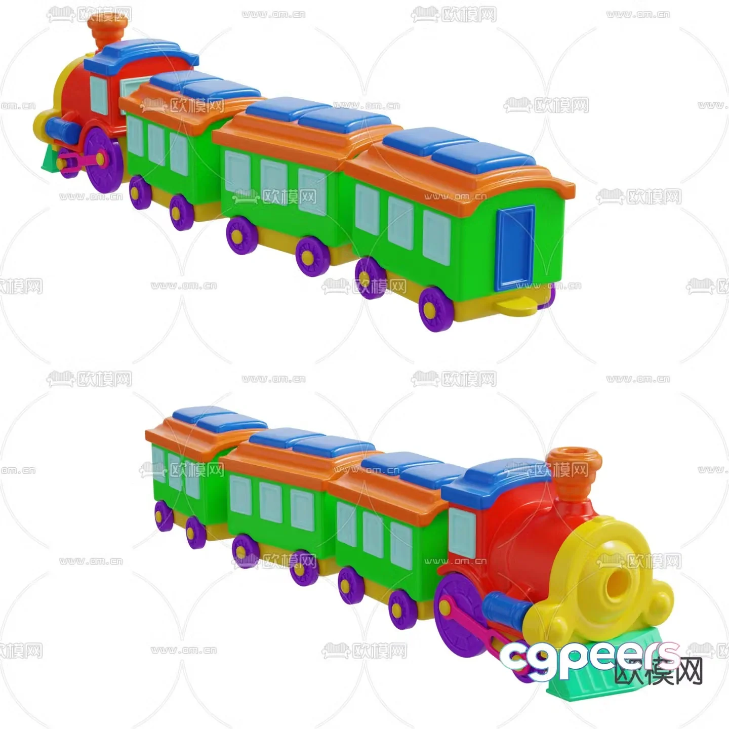Children’s toys train toys 3d model