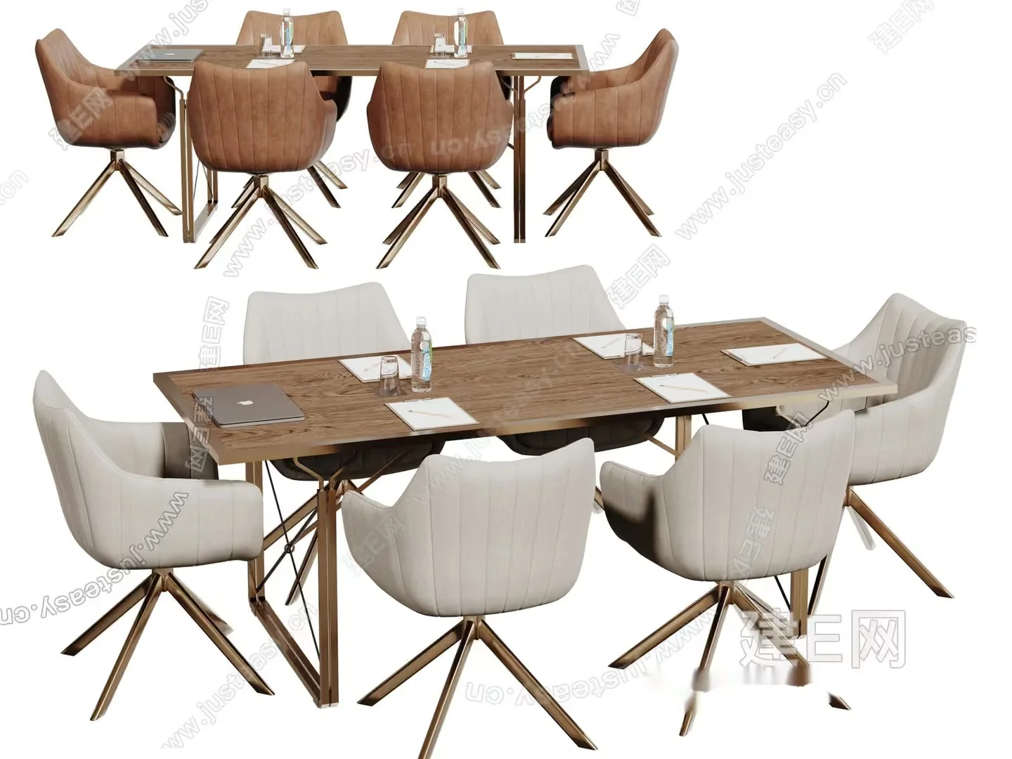 Office Conference Table 3D Model – 8129 – VRAY Render