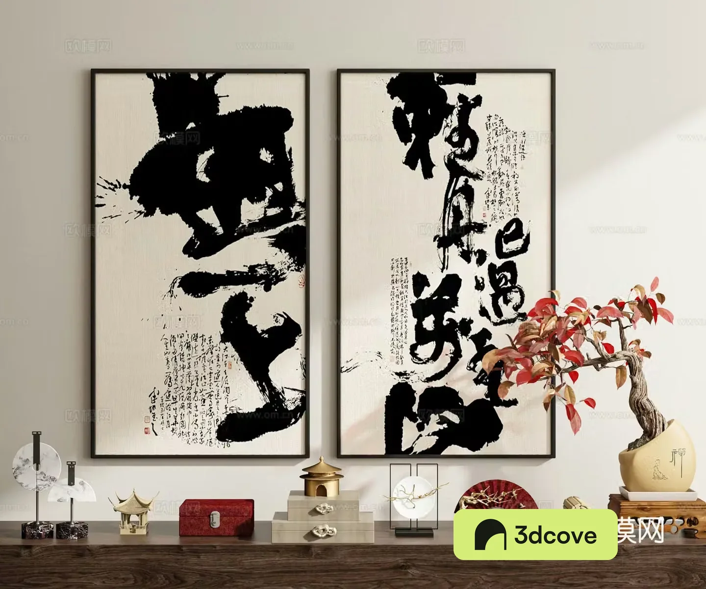 New Chinese calligraphy and painting hanging painting
