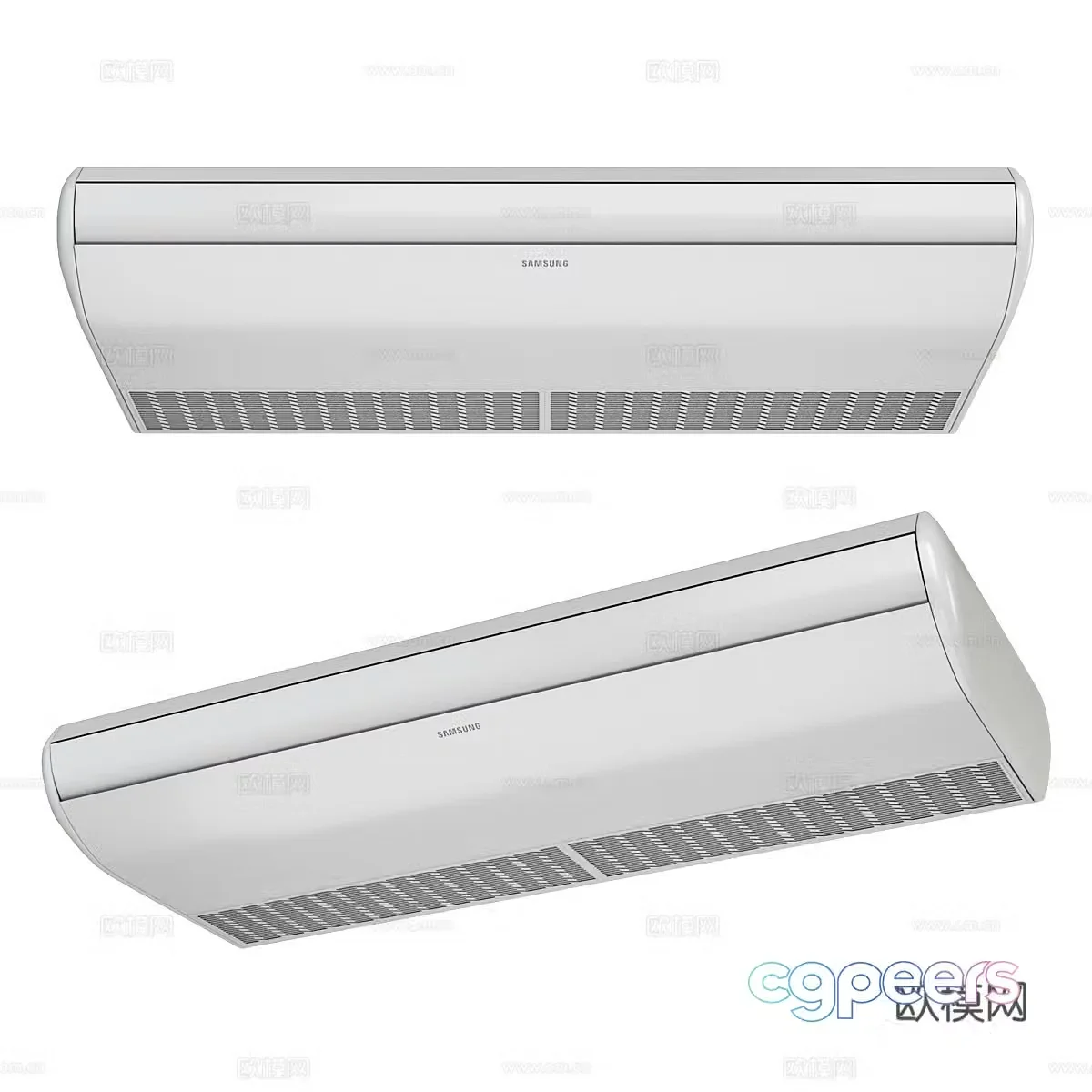 Samsung wall mounted air conditioner 3d model