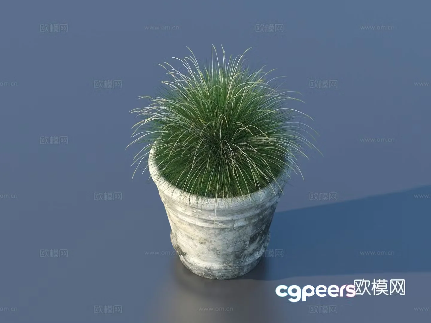 Flower pot pot green plants plant 3d model