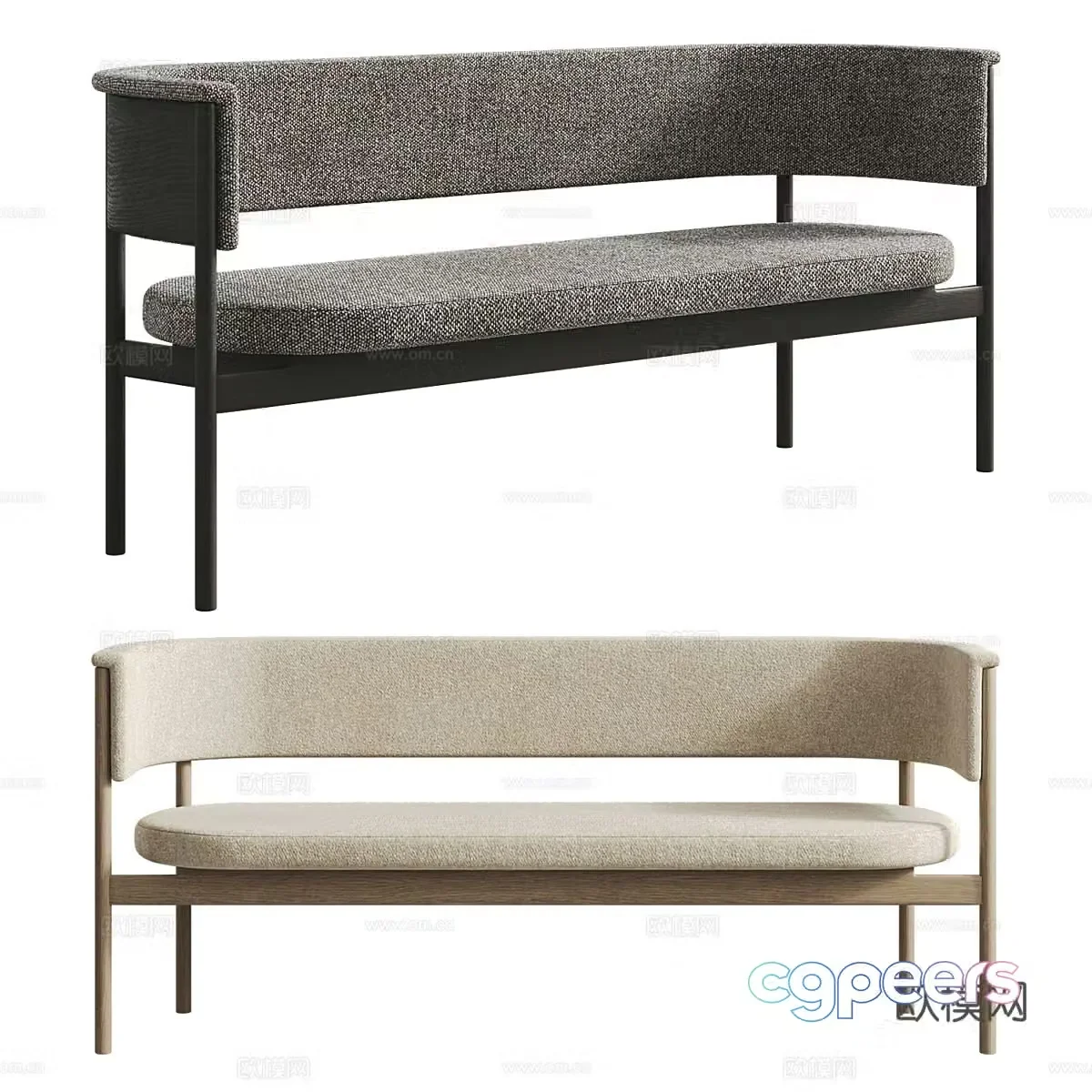 New Chinese style leisure chair 3d model