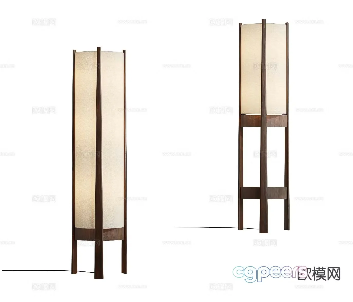 Wabi-sabi floor lamp artistic lamp 3d model