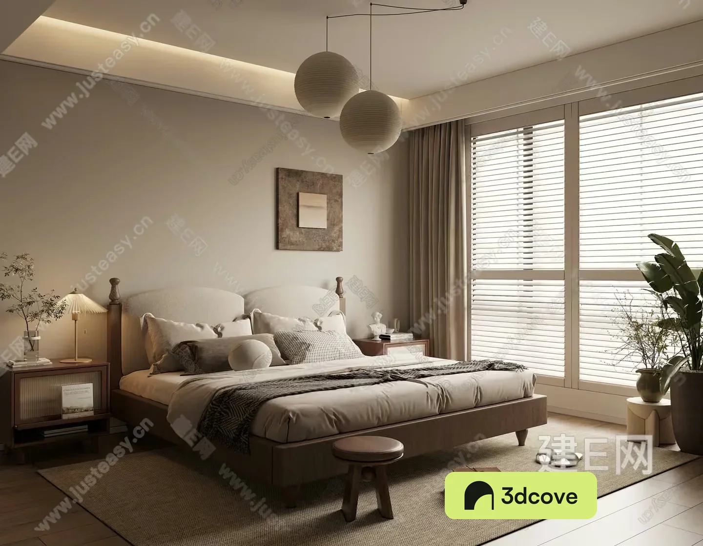 A Beige Bed