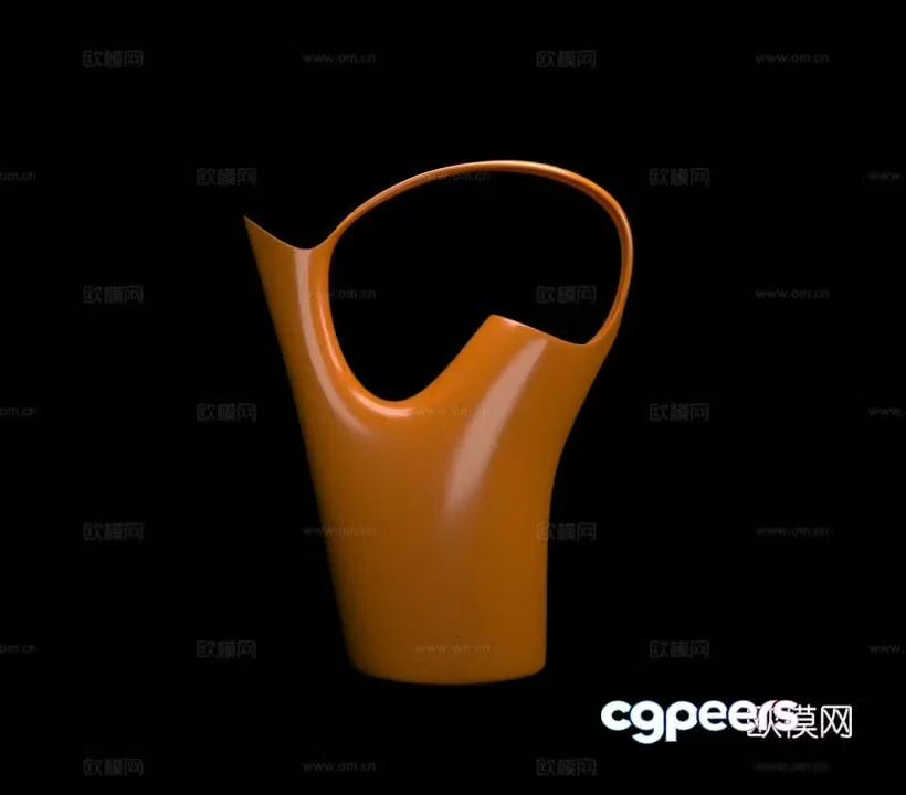 Lifting pot kettle art pot art installation 3d model