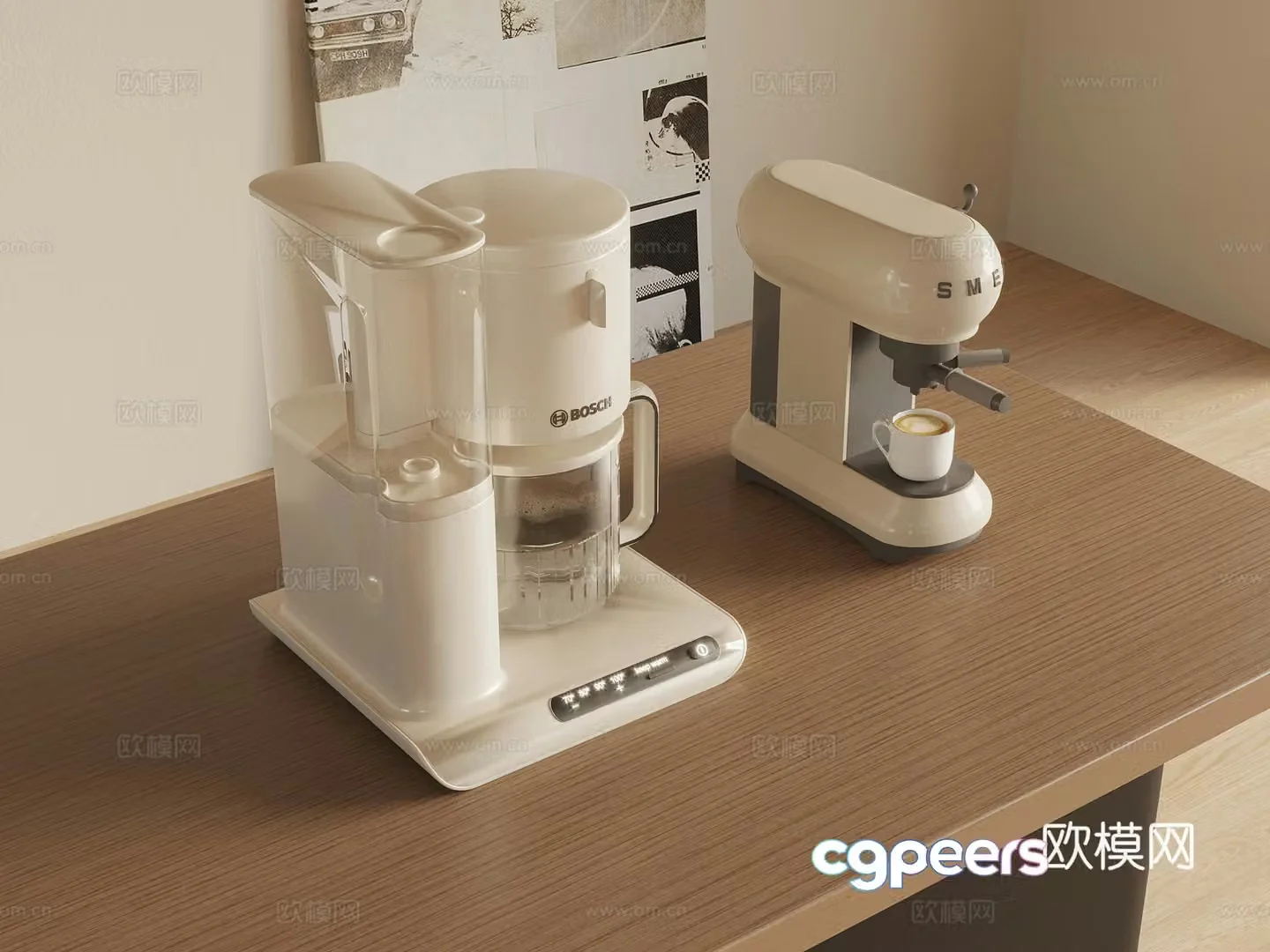 Modern coffee machine 3d model