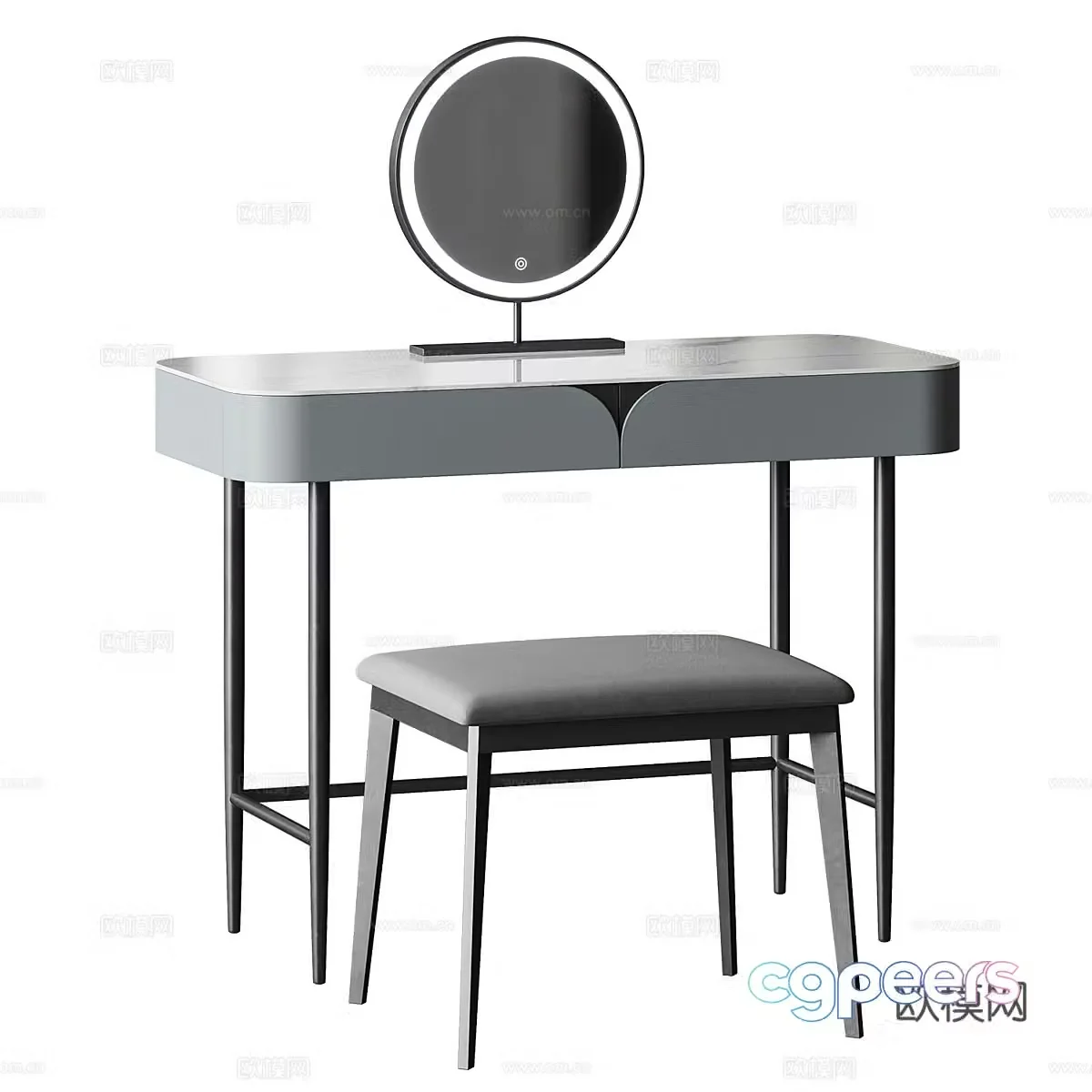 New Chinese Homary NG2 dressing table 3D model