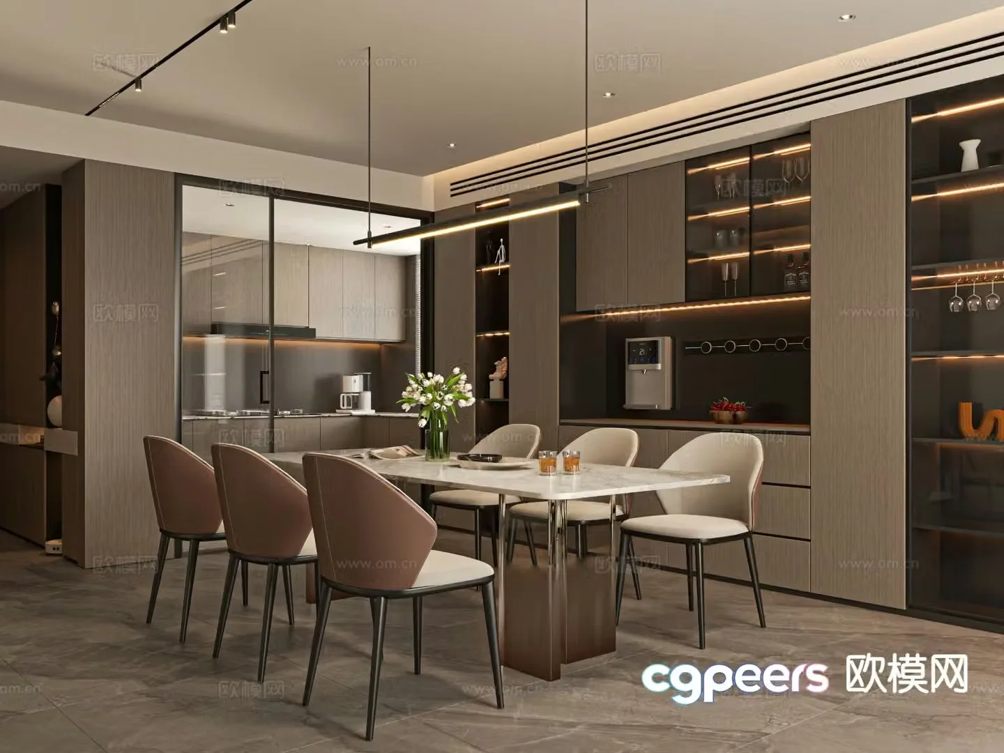 Italian restaurant 3d model
