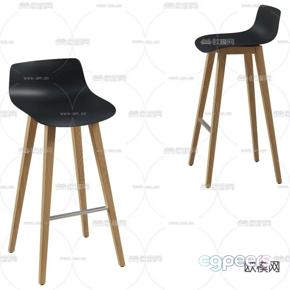 Brunner bar chair high chair 3d model