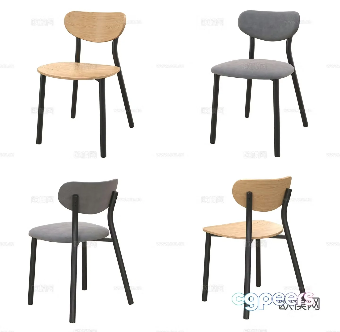 chair dining chair 3d model