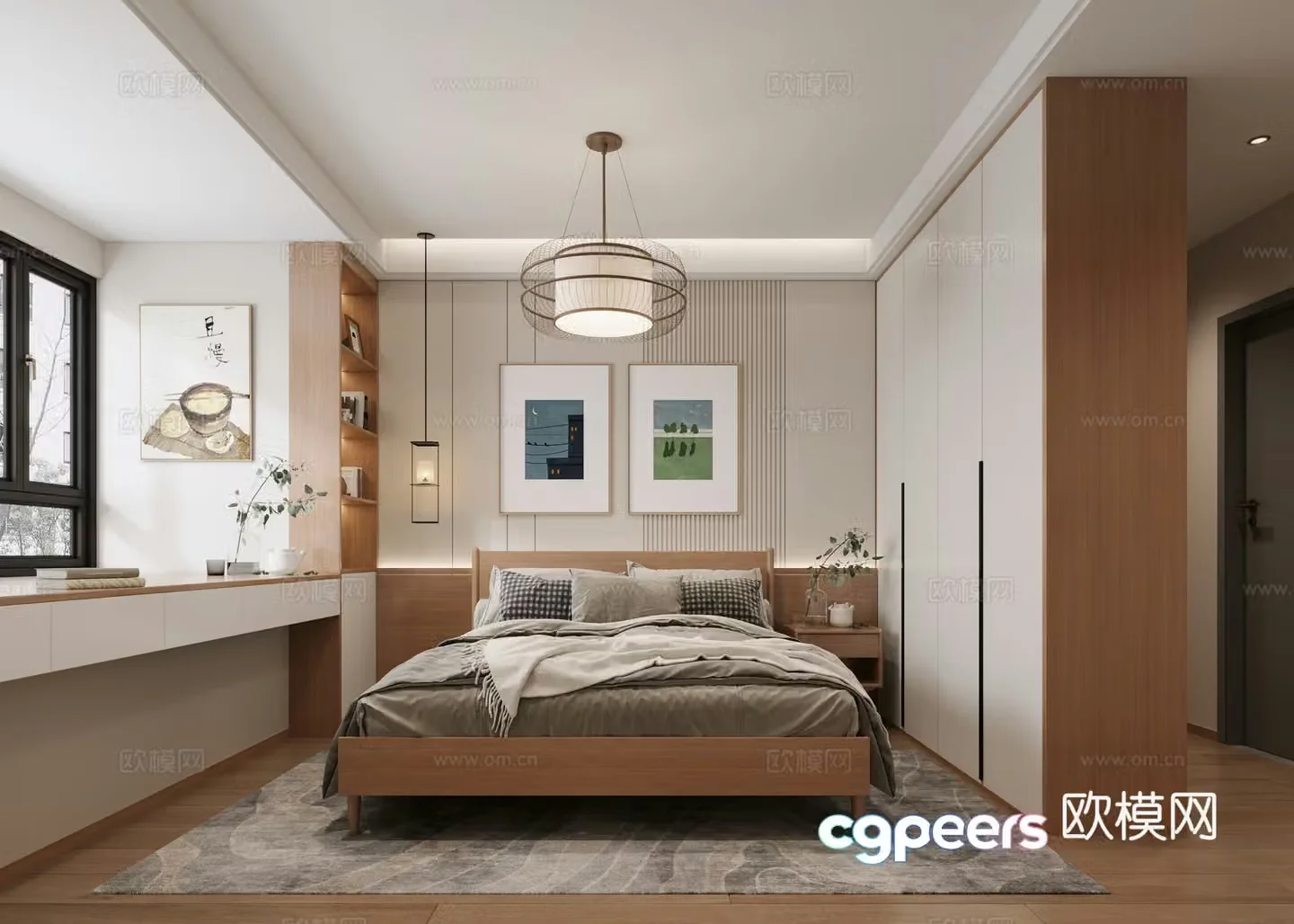 Modern bedroom 3d model
