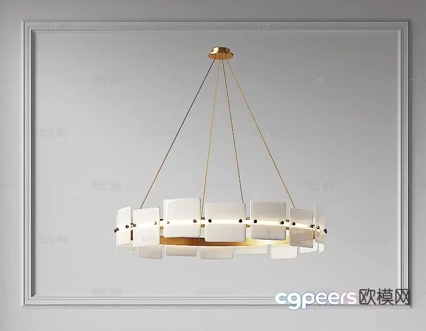 Modern chandelier living room chandelier dining room chandelier 3d model