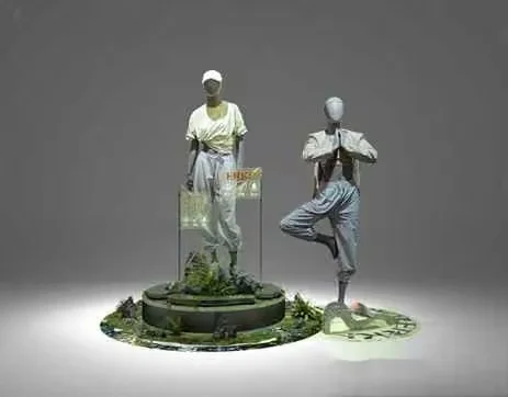 A Mannequin In A Yoga Pose 3D Model – 17918 – VRAY Render