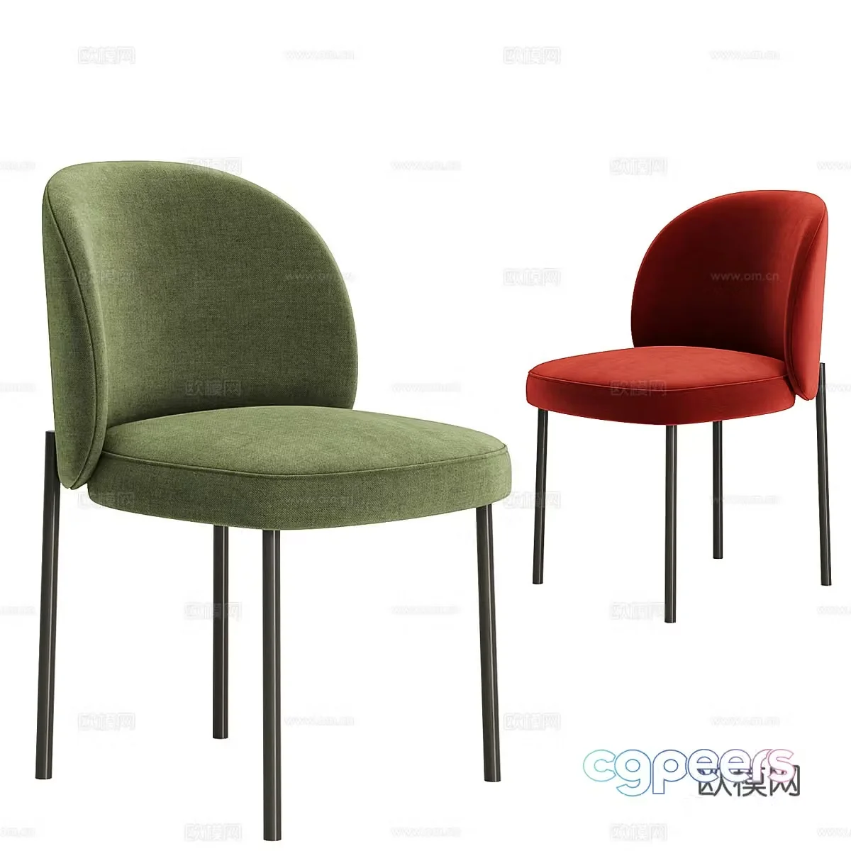 Modern Italian Raku chair 3d model