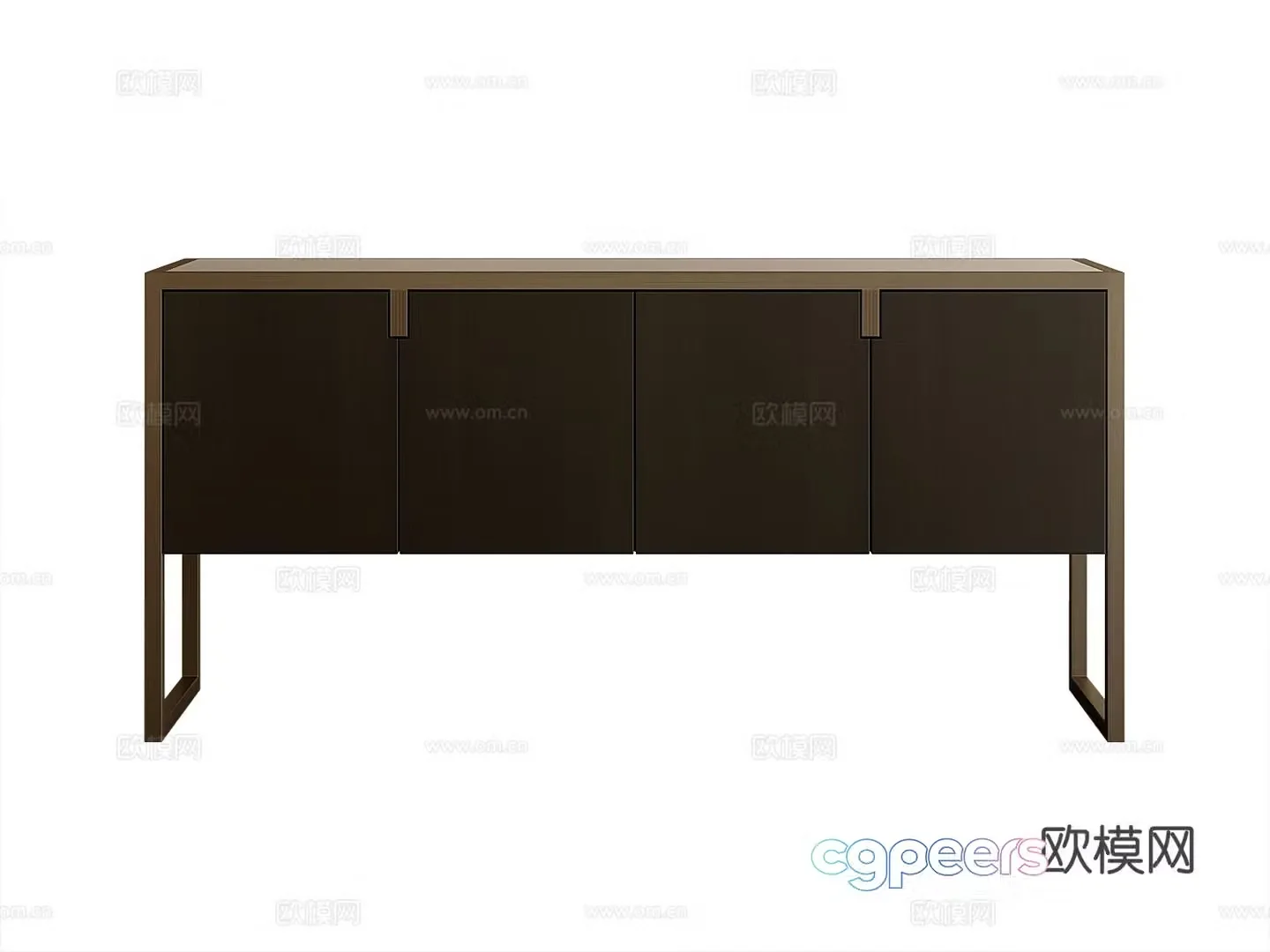 Modern entryway cabinet 3d model