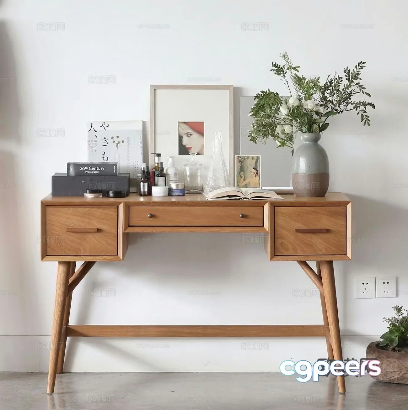Liwuyin Modern dressing table 3D model