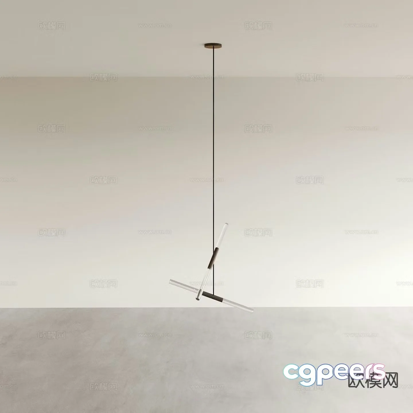 Modern chandelier dining room chandelier 3d model