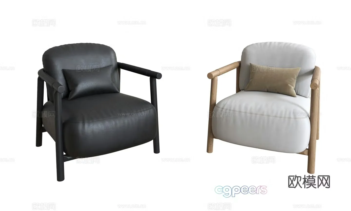 Modern leisure chair 3d model