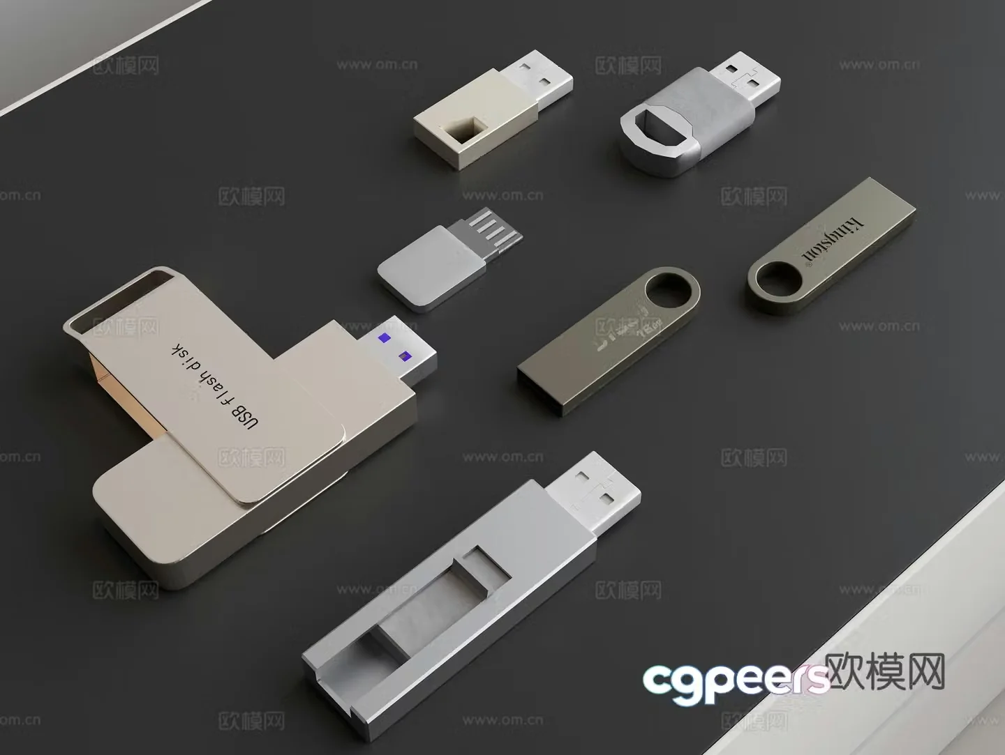 Computer USB drive storage USB drive 3D model