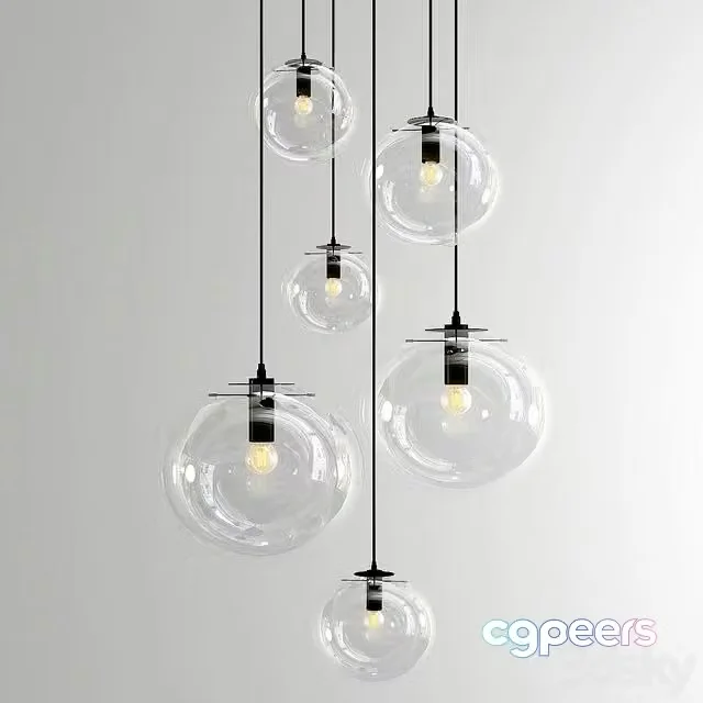 3ds Max Free – Selene Suspension Lamp – Black