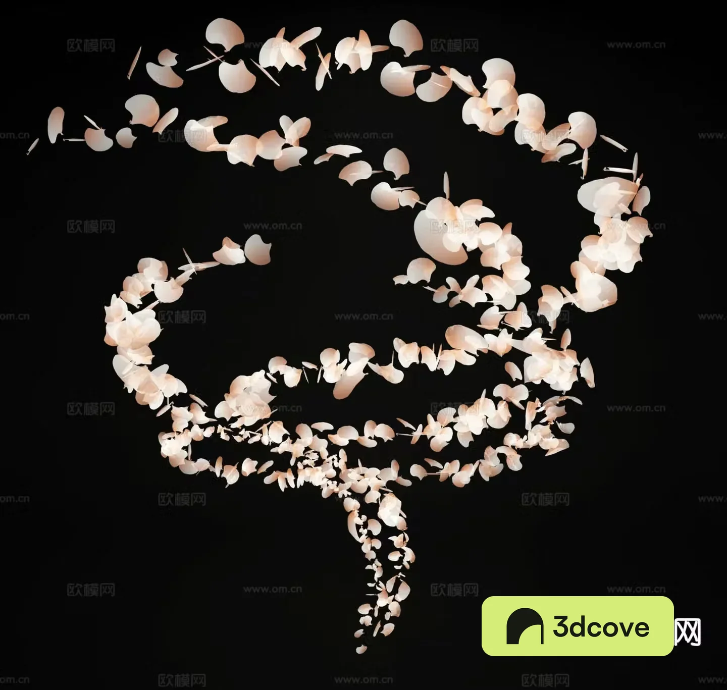 Modern petal decorative chandelier