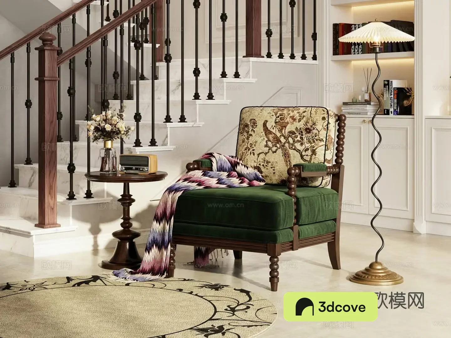 American single sofa