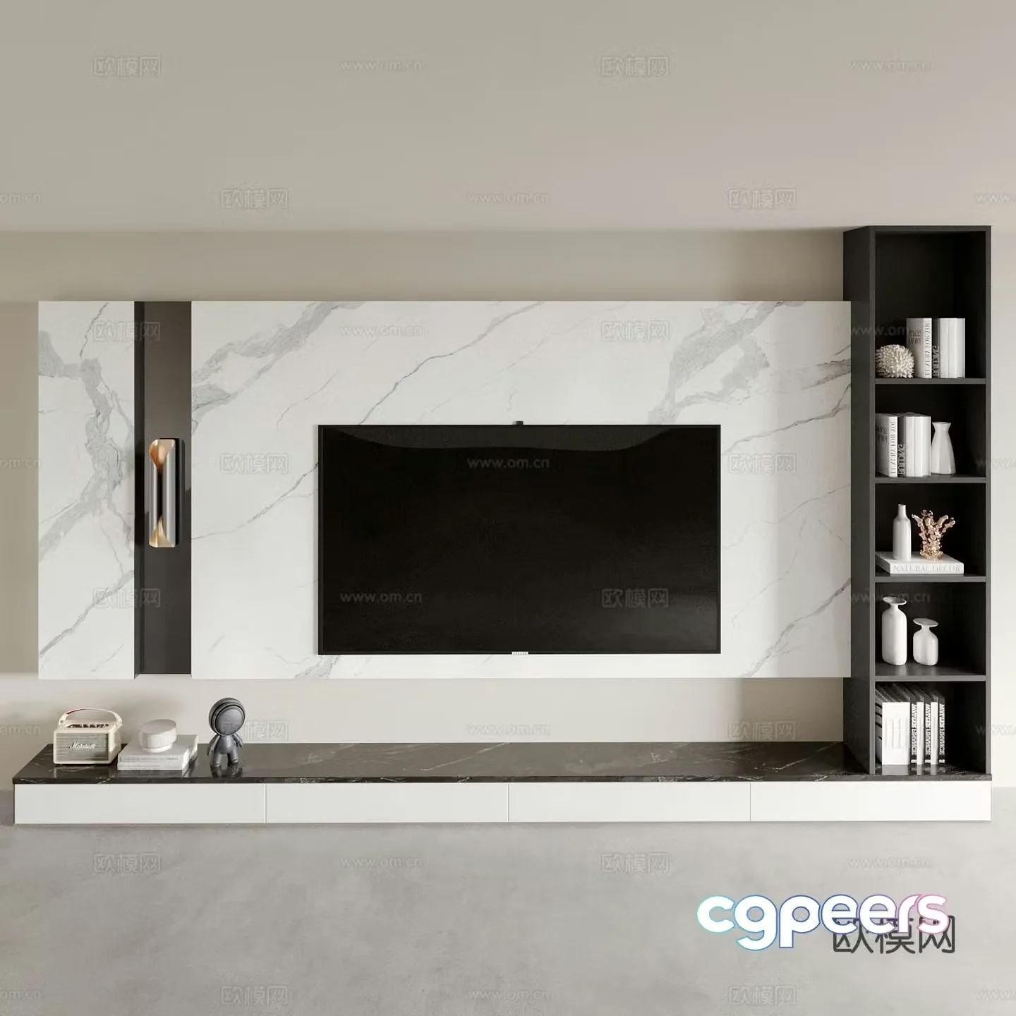 Modern TV cabinet 3d model
