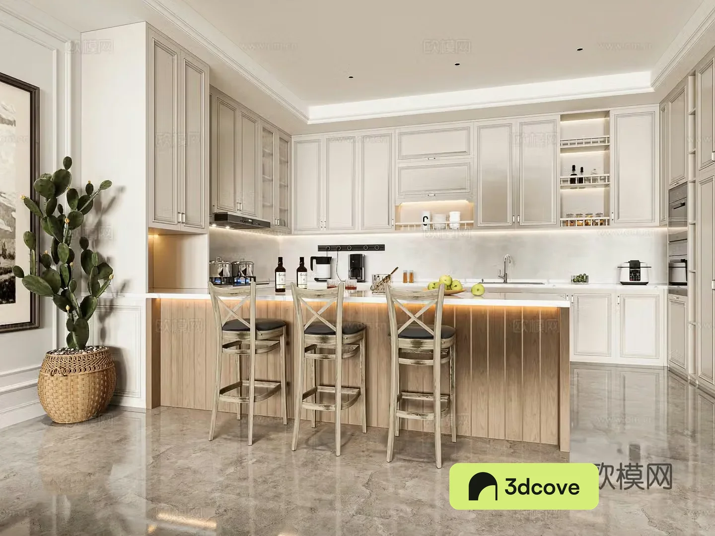 American kitchen open kitchen