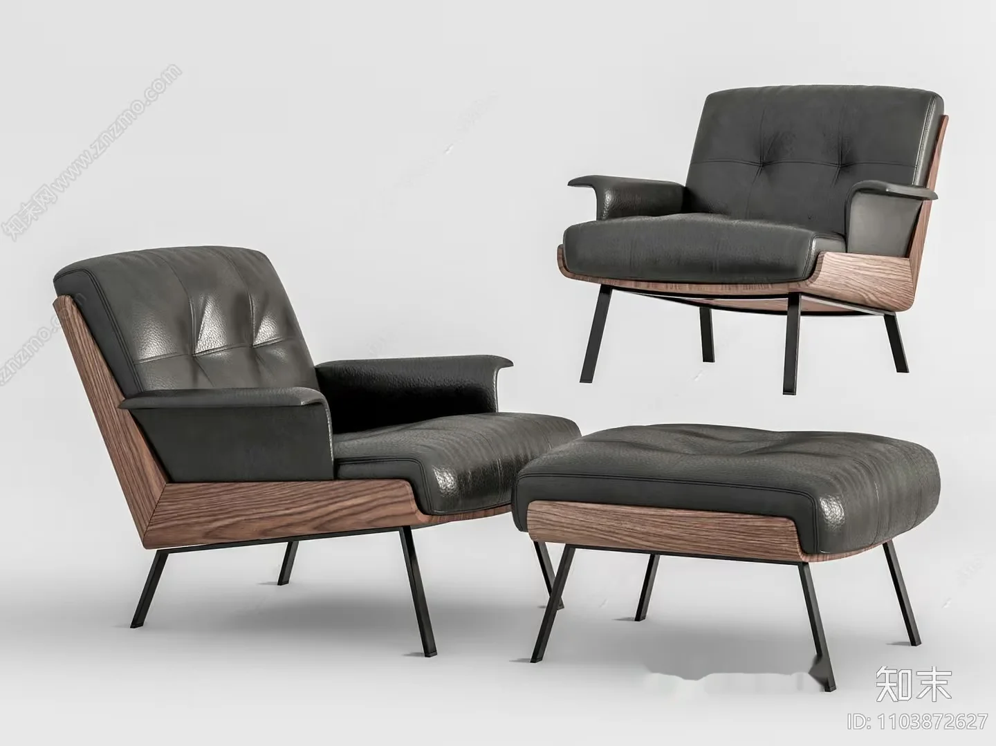 Modern Lounge Chair 3D Model – 343 – VRAY Render