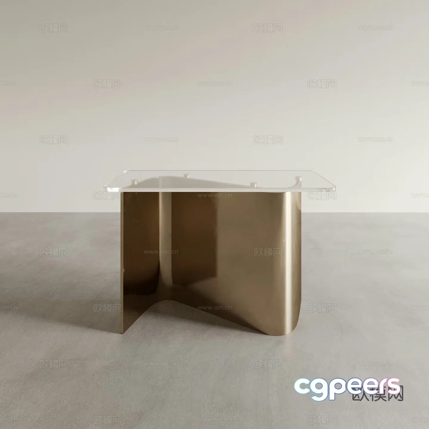 Light luxury side table corner table 3D model