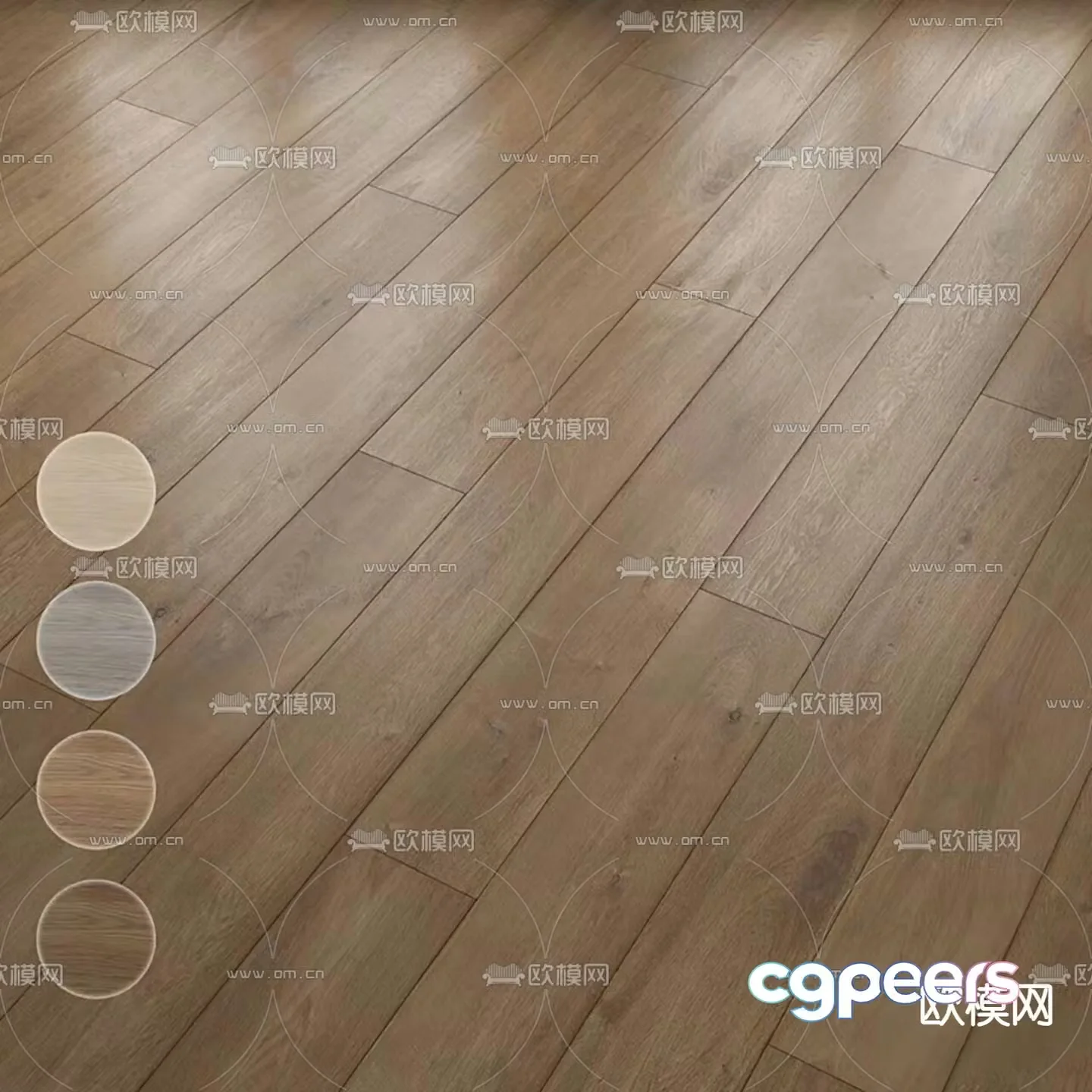 plank floor wood grain tile 3d model