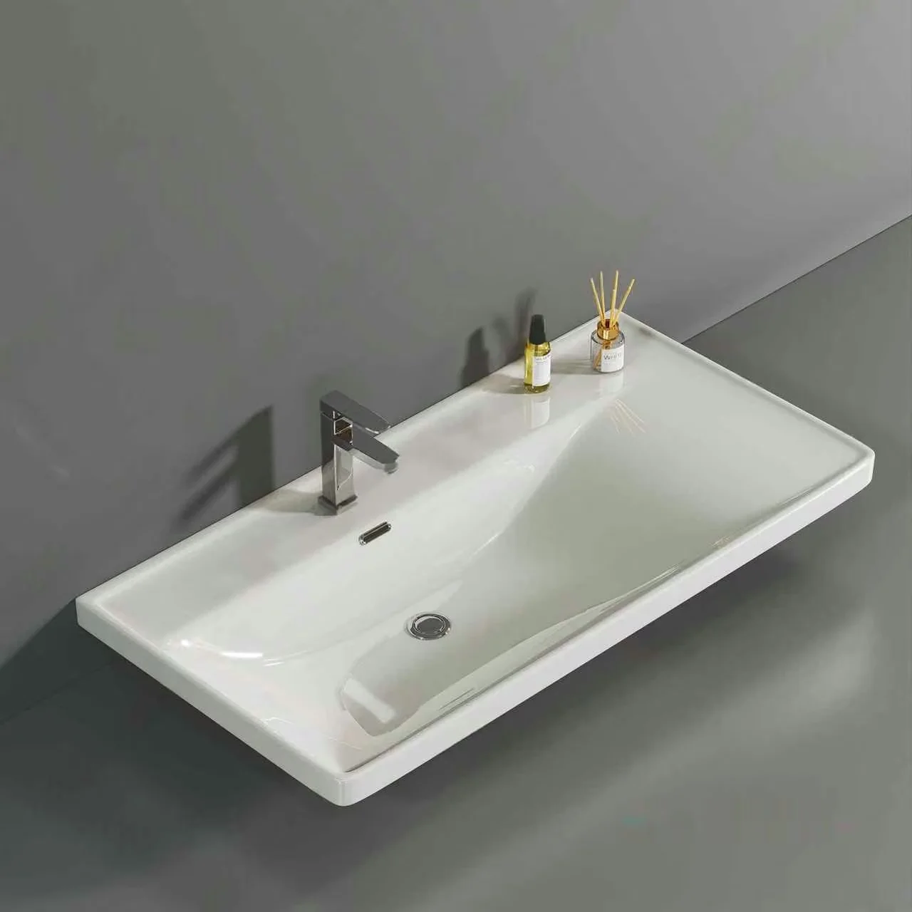 A White Bathroom Sink 3D Model – 1840 – VRAY Render