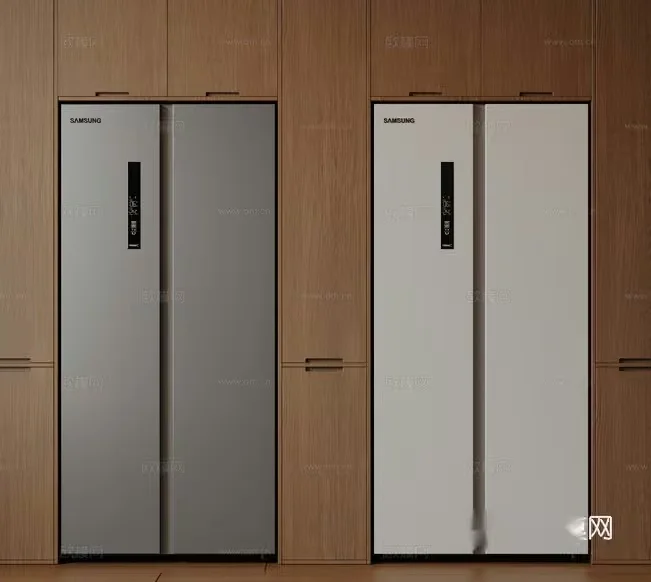 Modern Samsung Refrigerators 3D Model – 1397 – CORONA Render