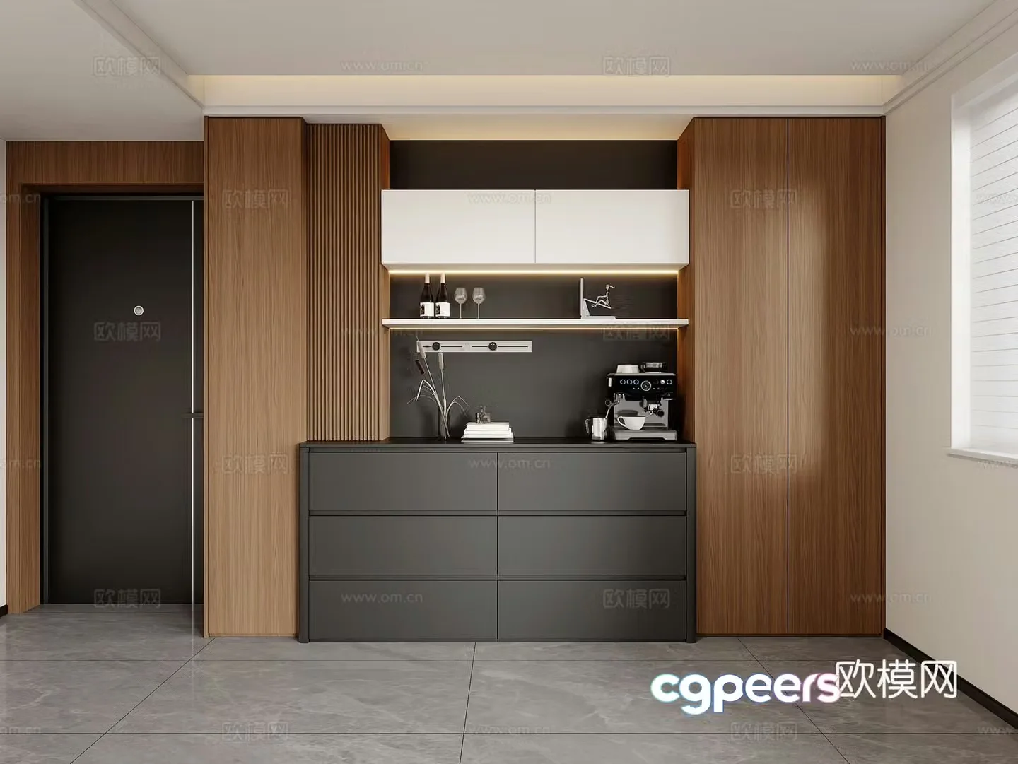 Modern Italian sideboard wine cabinet sideboard tea cabinet sideboard meal cabinet sideboard meal cabinet sideboard 3D model