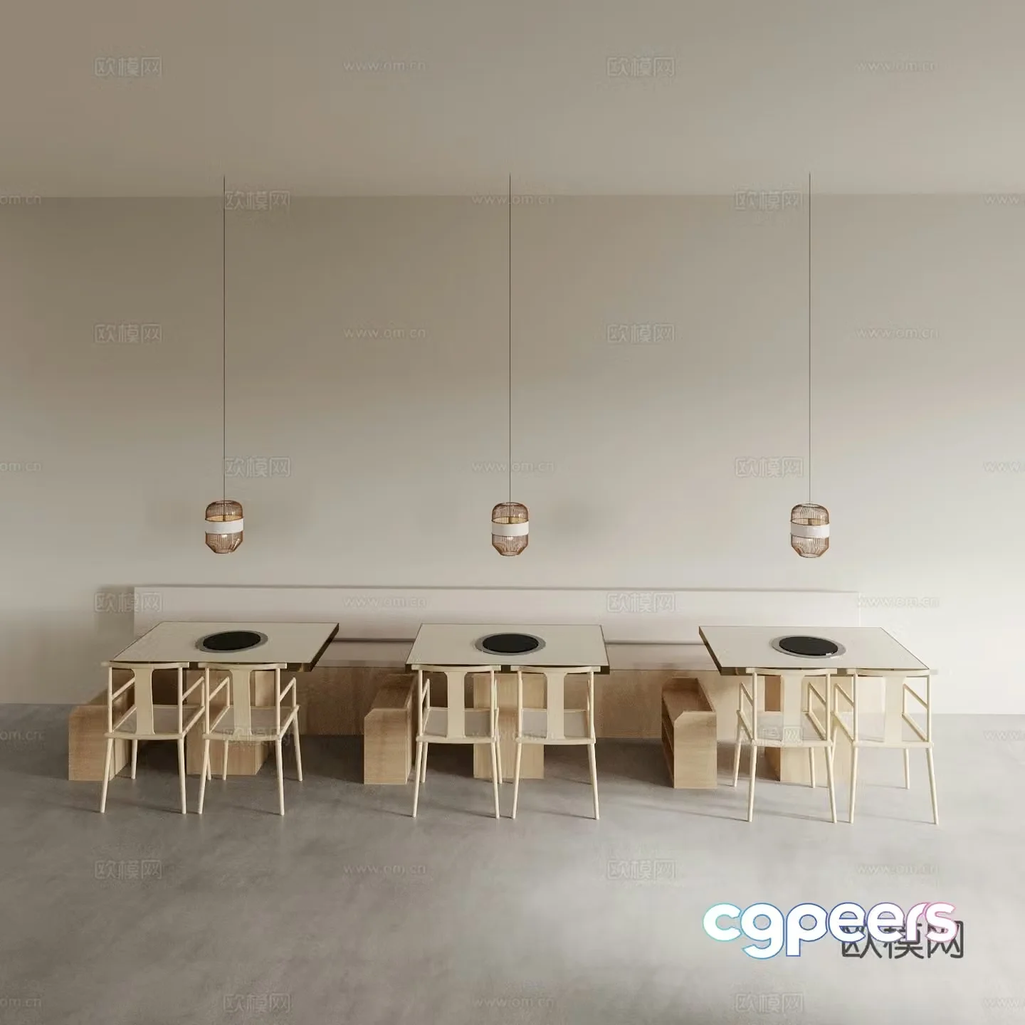 Card seat sofa dining table and chair living and dining table and chair dining table and chair wine table and chair combination 3D model