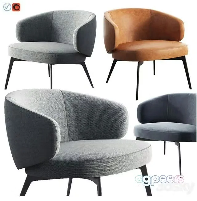 3ds Max Free – Lema Bice Armchair Rogerseller