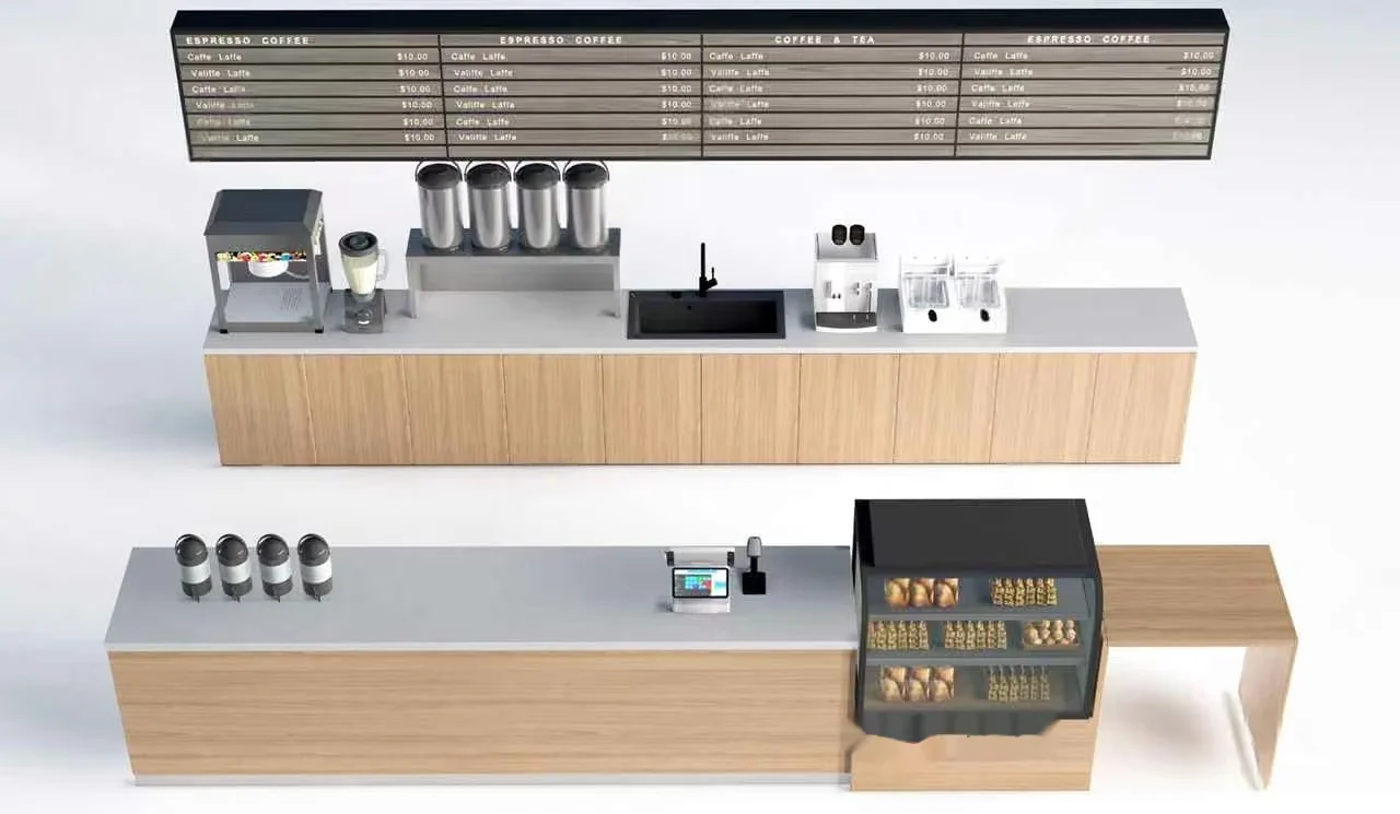 Coffee Shop Counter 3D Model – 11233 – VRAY Render