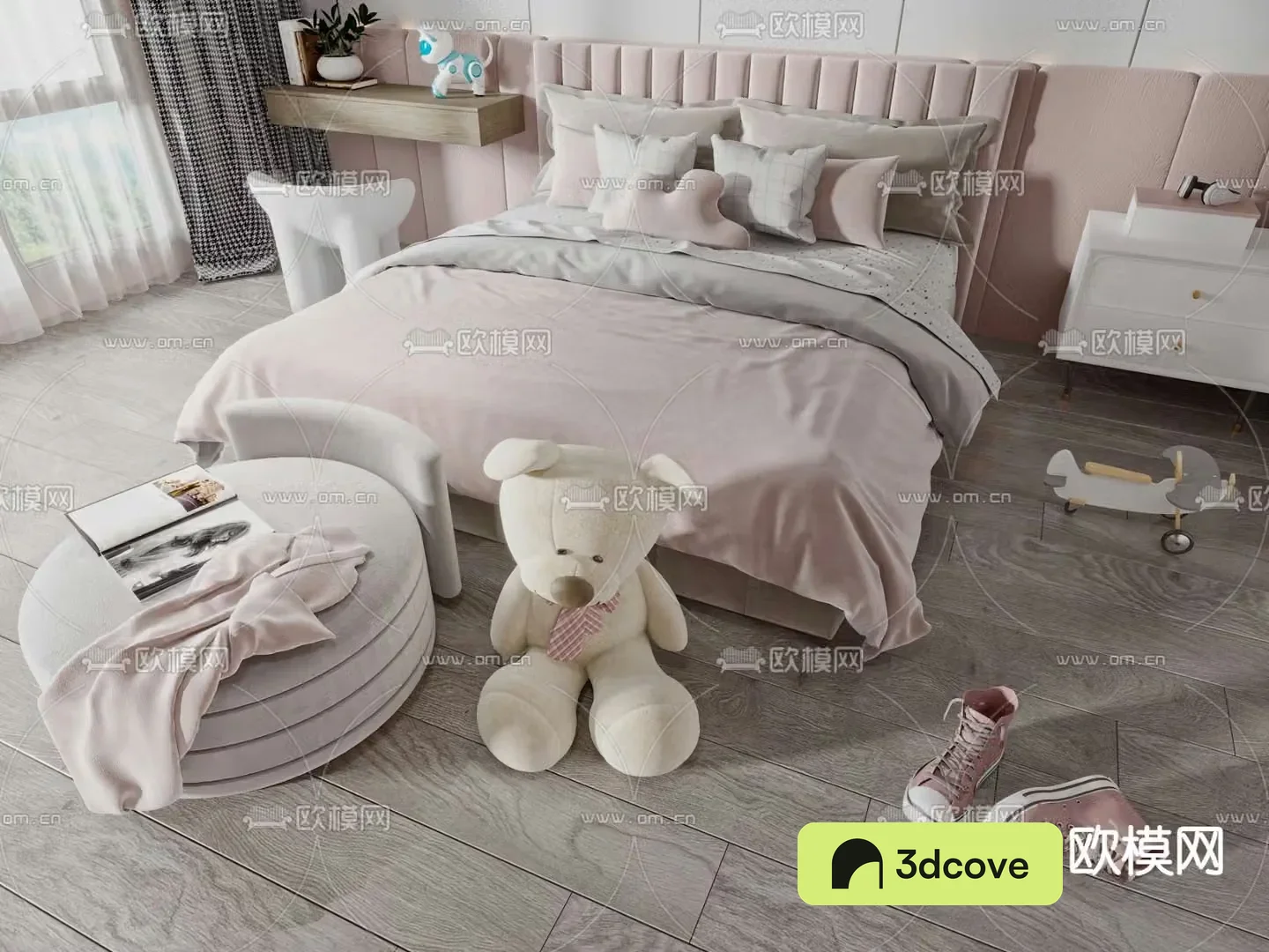 Cream style children’s bed