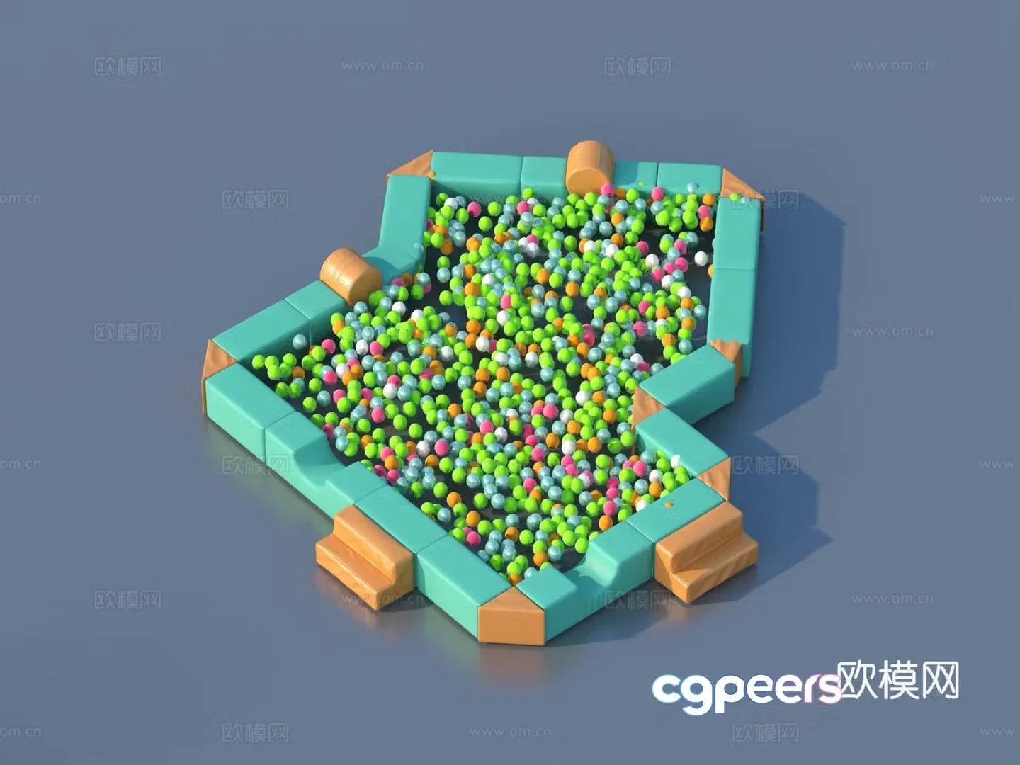 Toy ball pit Toy ball toy children’s toy 3d model