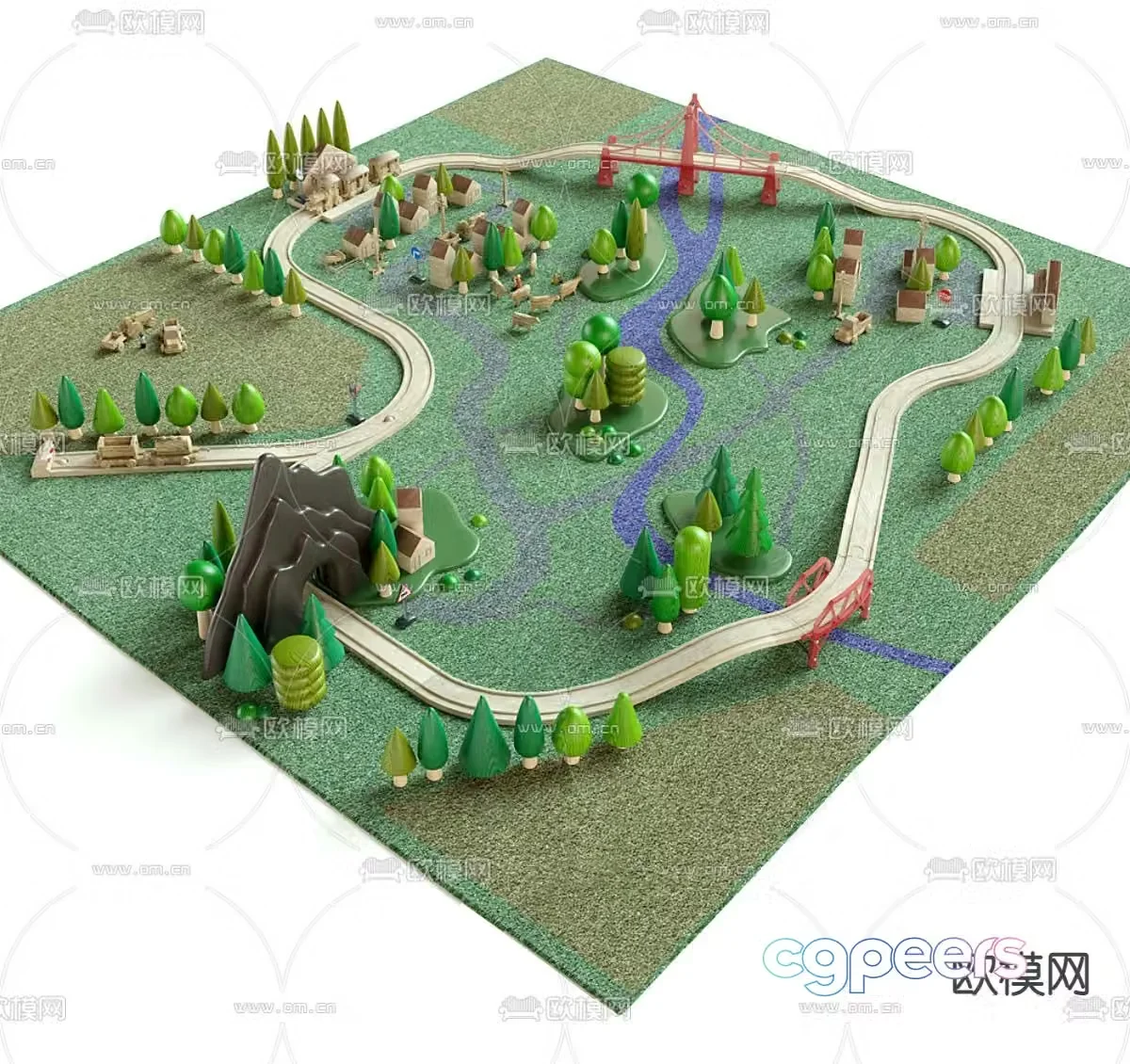 toy train 3d model