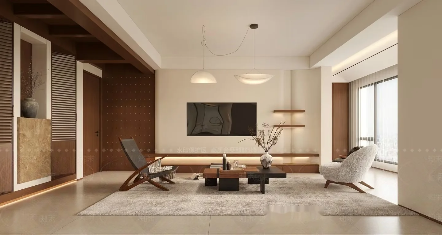 Modern Living Room 3D Model – 2922 – VRAY Render