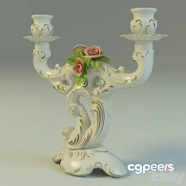 3ds Max Free – chandelier candlestick