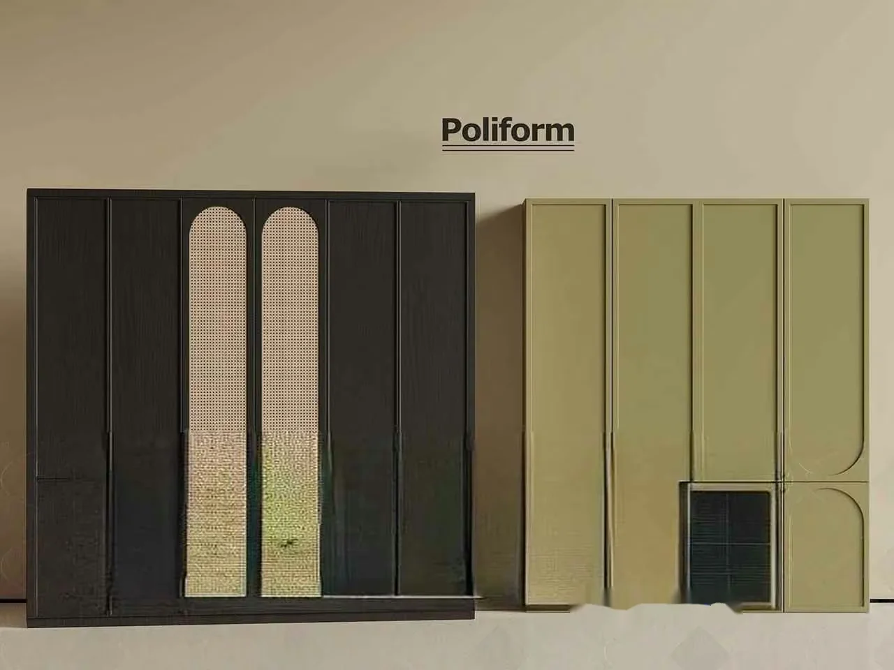 A Poliform Wardrobe 3D Model – 14348 – VRAY Render
